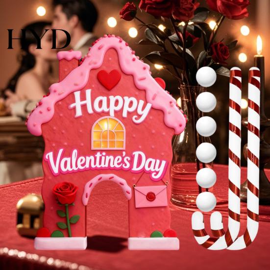 Holiday Party Decor Gingerbread Golf Game Set Mini Course with Candy Cane Club High-quality Christmas Decoration And Balls for Family Indoor