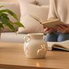 1Pc Rabbit Pattern Aromatherapy Burner, Ceramic Fragrance Burner, Teapot-Shaped Incense Burner Essential Oil Burner Fragrance Diffuser Home