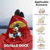 1pc, Donald Duck Throw Blanket, Cozy & Soft Cover for Home Decor, Couch, Bed, Travel, Camping, Car, Beach, Office Nap, Perfect Gift IdeaW070