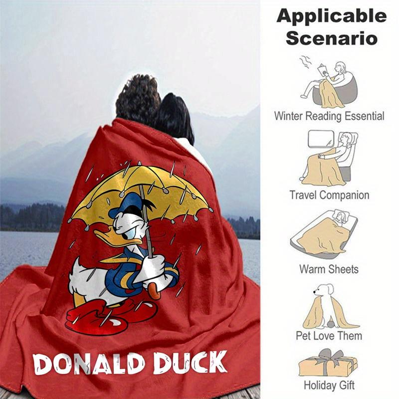 1pc, Donald Duck Throw Blanket, Cozy & Soft Cover for Home Decor, Couch, Bed, Travel, Camping, Car, Beach, Office Nap, Perfect Gift IdeaW070