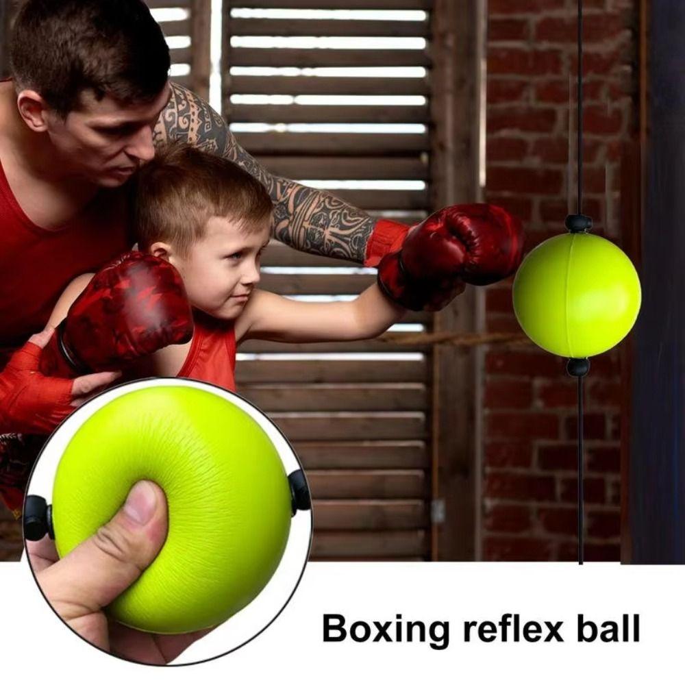 Easy To Install Boxing Reflex Ball Set With Elastic Rope Boxing Fight Ball  Kickboxing