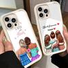 Чехол для телефона iPhone 17 Air 16E 15 16 Pro Max Лучшие подруги Навсегда Девочки Чехол 14 Plus 13 12 Mini Мягкий Силиконовый Fundas