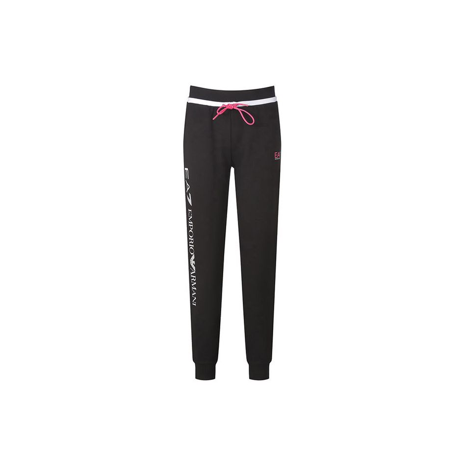 Emporio Armani FW22 Серия EA7 Принт с логотипом Повседневные спортивные брюки Женские брюки Черный 3LTP55-TJCZZ-1200