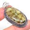 Подарочный кулон из стерлингового серебра 925 пробы с натуральным медным пренитом 2,25 дюйма d7E81