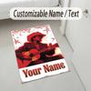 Personalized Crystal Velvet Carpet,Bruno Mars Custom Printed Name, Plush Area Rug For Home Indoor Decor
