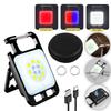 Small LED Flashlight COB Rechargeable Keychain COB Work Light USB Rechargeable Flashlight For Outdoor Camping
