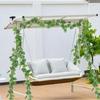Artificial Tortoise Leaf Vine Wall Hanging for Indoor Decoration