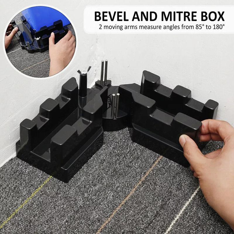 2 In 1 Mitre Measuring Cutting Tool Precise Miter Saw Protractor 85-180°Bevels Cutting Tool Miter Gauge Diy Woodworking Gadget