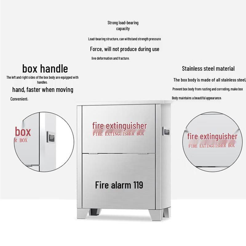Yun Shun An 304 Stainless Steel Fire Extinguisher Box