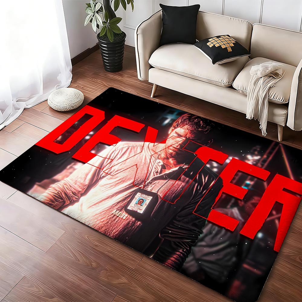 TV Series Horror D-Dexter Floor Mat Soft Thickened Absorbent Non-Slip Bedroom Living Room Door Mat Home Decor Flannel Rugs