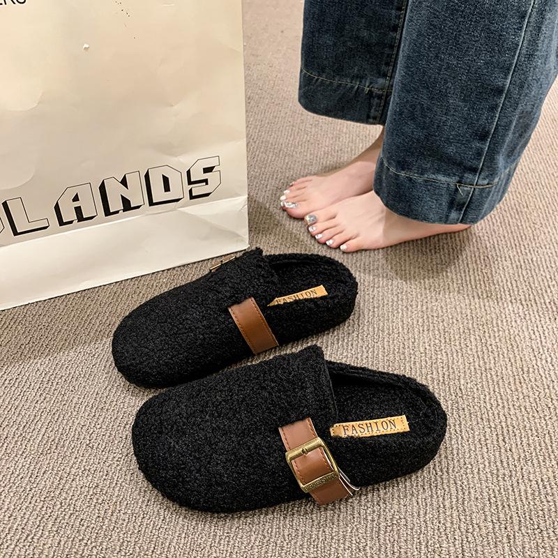 Обувь Мао Мао носит 22 года новая нежный сказочный стиль Doudou shoes зимний бархат хлопок швабра