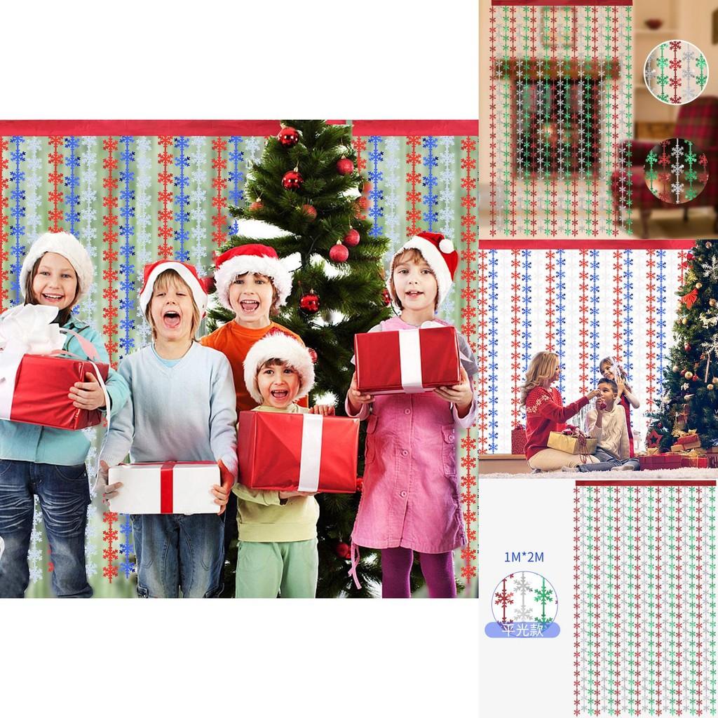 Holiday Festive Snowflake Rain Curtain Decoration In Stylish Colors For Christmas Parties
