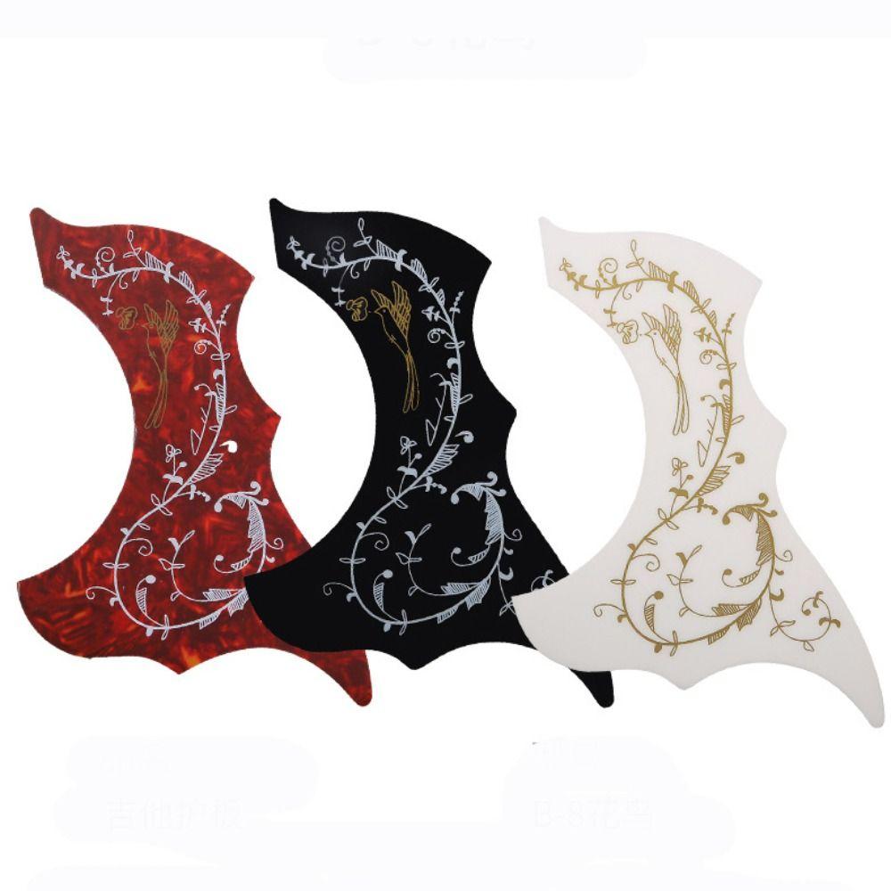 Bird Shape Folk Acoustic Guitar Pickguard ABS Scratch Plate New Pick Guard Sticker