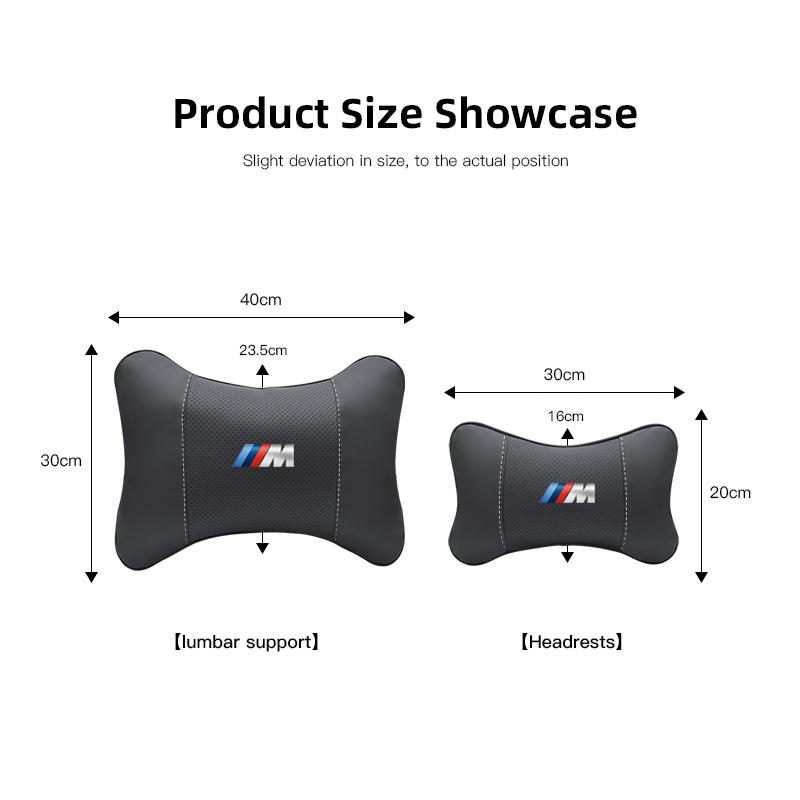 NTSM5 Motorcycle Sticker/Car Seat Headrest Auto Logo Neck Pillow For BMW M Performance E60 E46 E90 E39 E87 E36 E92 E70 E91 X3 X5 X1 X2