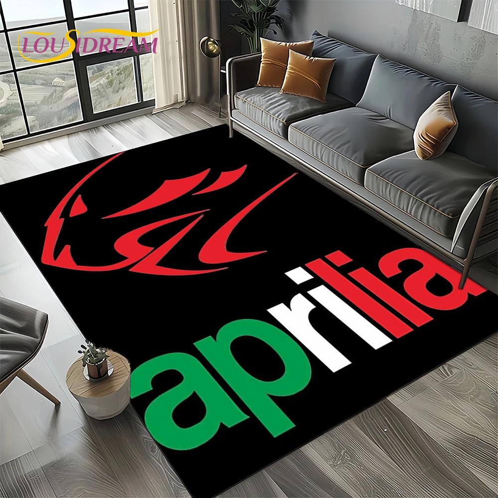2025  Ковер с логотипом гоночного автомобиля Aprilia для мотоцикла, коврик для спальни, гостиной, украшение для дивана в доме, игровой коврик для детей, подарок
