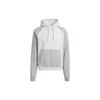 Adidas Originals Color Block Logo Hoodie Men Hoodies Light-Gray Stone-Flower HI3021