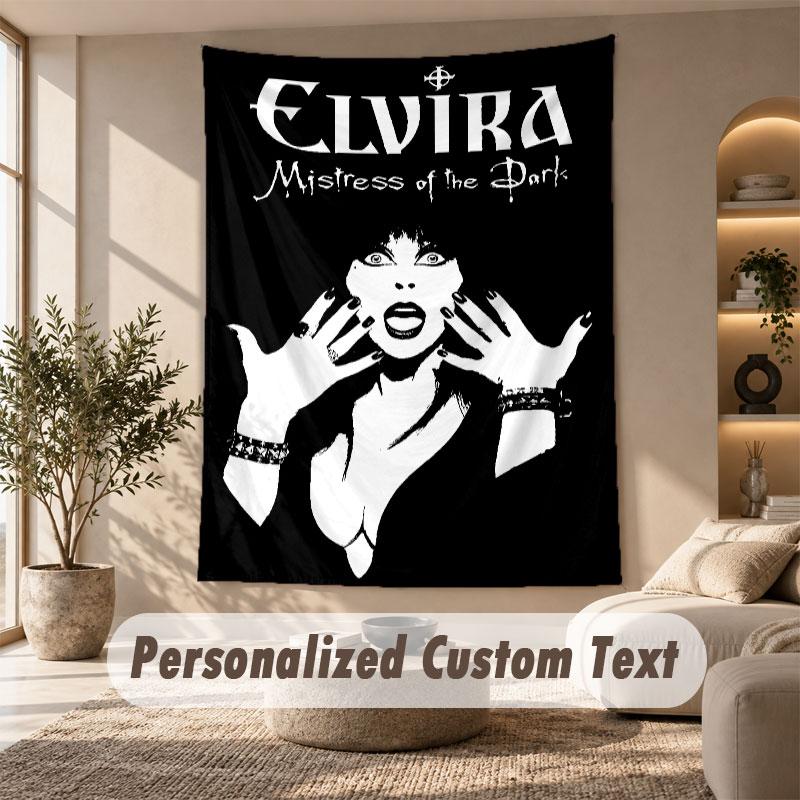 Wall Hanging Tapestry Art Cloth Bedroom Room Background DecorElvira Mistress of the Dark