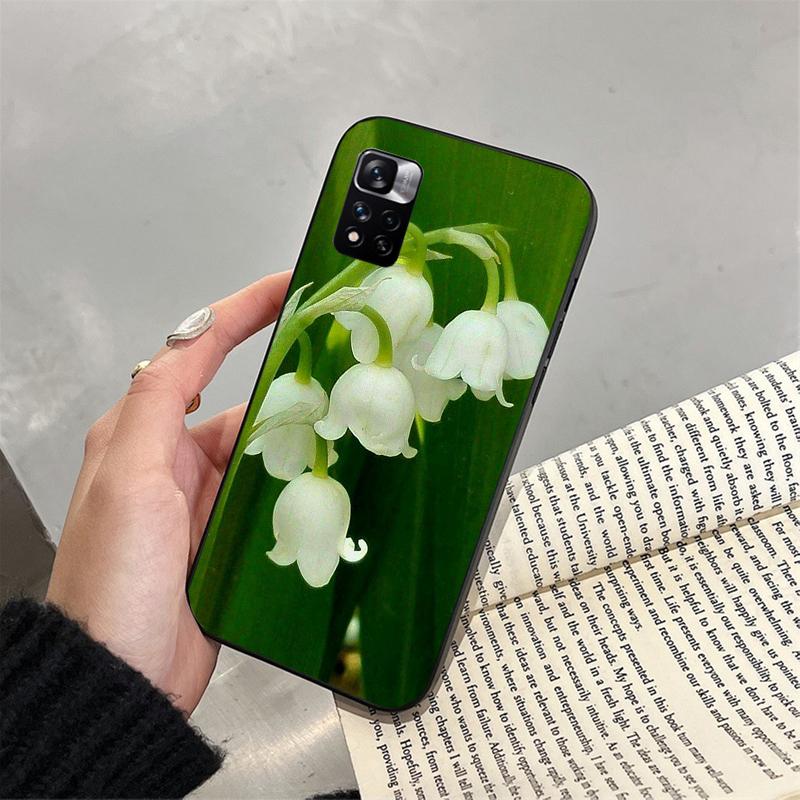 Lily of the Valley Flower Phone Case For Xiaomi Redmi Note 13 12 Pro 11S 11 10 Pro 10S 12S Redmi 10 13C 9C