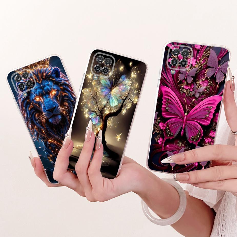 Чехол для Samsung Galaxy A12 SM-A125F Новый чехол с рисунком бабочки Мягкий тонкий чехол для телефона для Samsung A12 M 12 Galaxy M12 F12 Fundas