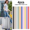4 шт. силиконовые защитные чехлы для колес багажа, противоскользящие, для путешествий