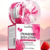 180g Strawberry Body Lotion, Containing Plant Squalane - Moisturizing and Hydrating Ice Cream Texture, Niacinamide and Glycerin, Strawberry Skin Care