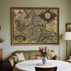 Винтажный плакат-карта Без рамы Художественная картина Гостиная Офисные принадлежности, Инструмент для путешествий/образования, Винтажное настенное искусство, Подарок