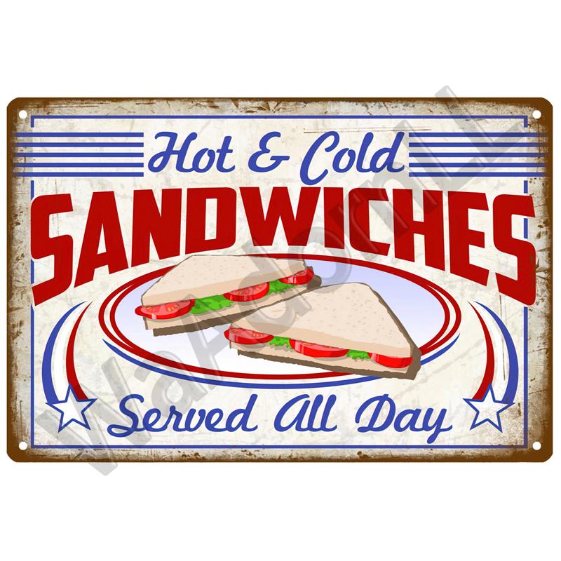 Ретро-столовая Жестяная вывеска Плакат Винтажные настенные постеры Металлическая вывеска Декоративная настенная тарелка Кухонная табличка Металлические винтажные аксессуары для декора