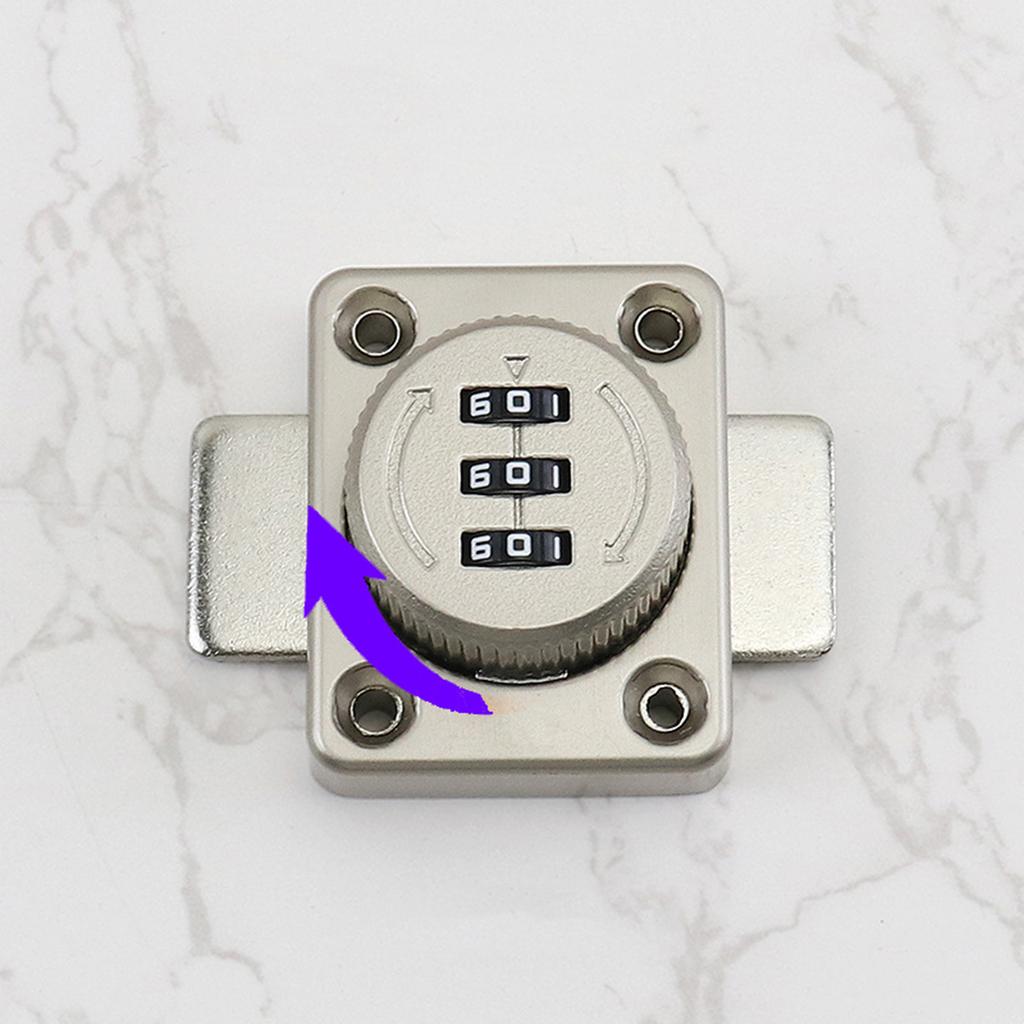 Замок для шкафа из цинкового сплава, трехзначный кодовый замок для шкафа, запирающиеся шкафчики, замок без ключа, замок с паролем, поворотные защелки