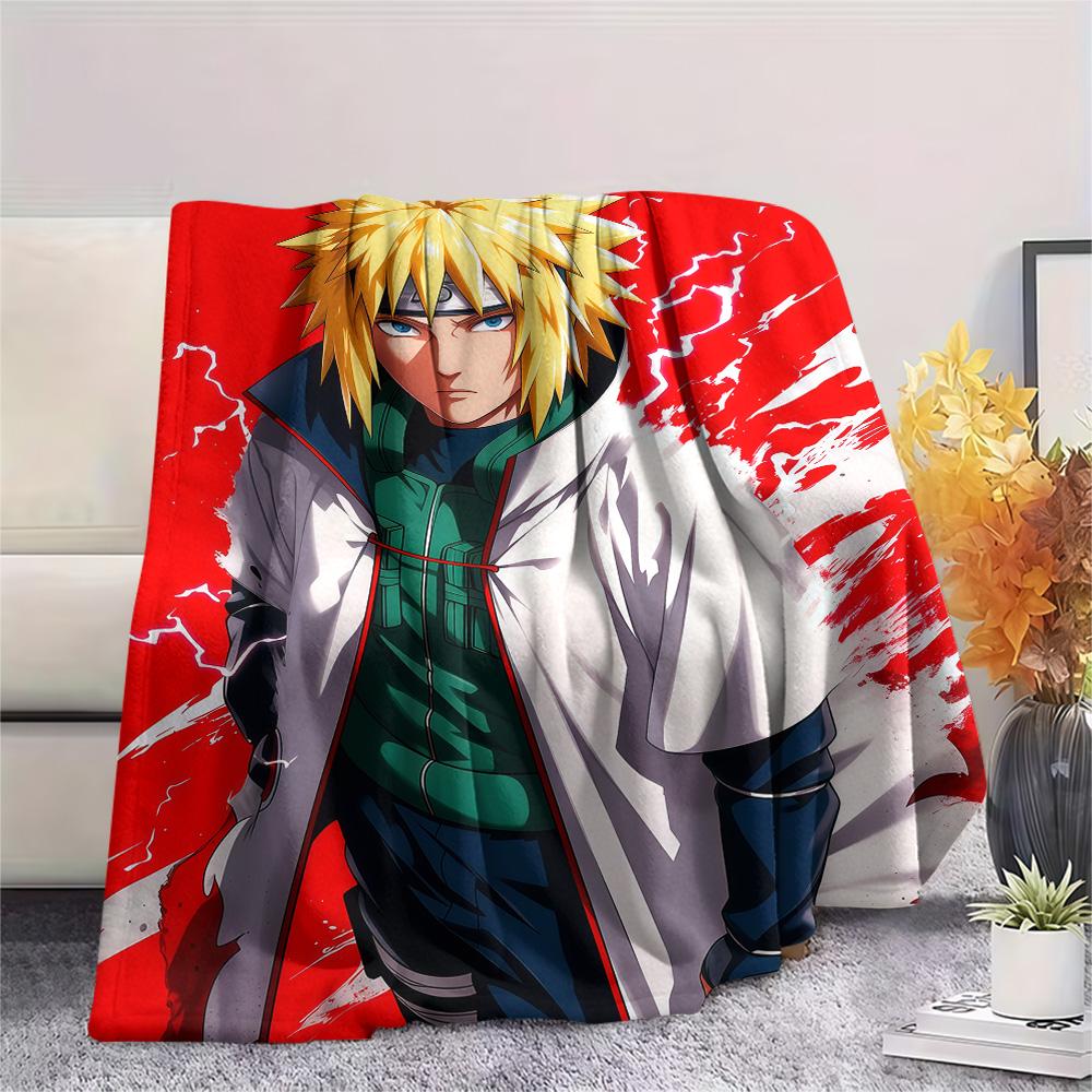 Minato Fourth Hokage Flannel Blanket, High quality Comfortable for All Seasons, Home Decor, Warmth and Comfort