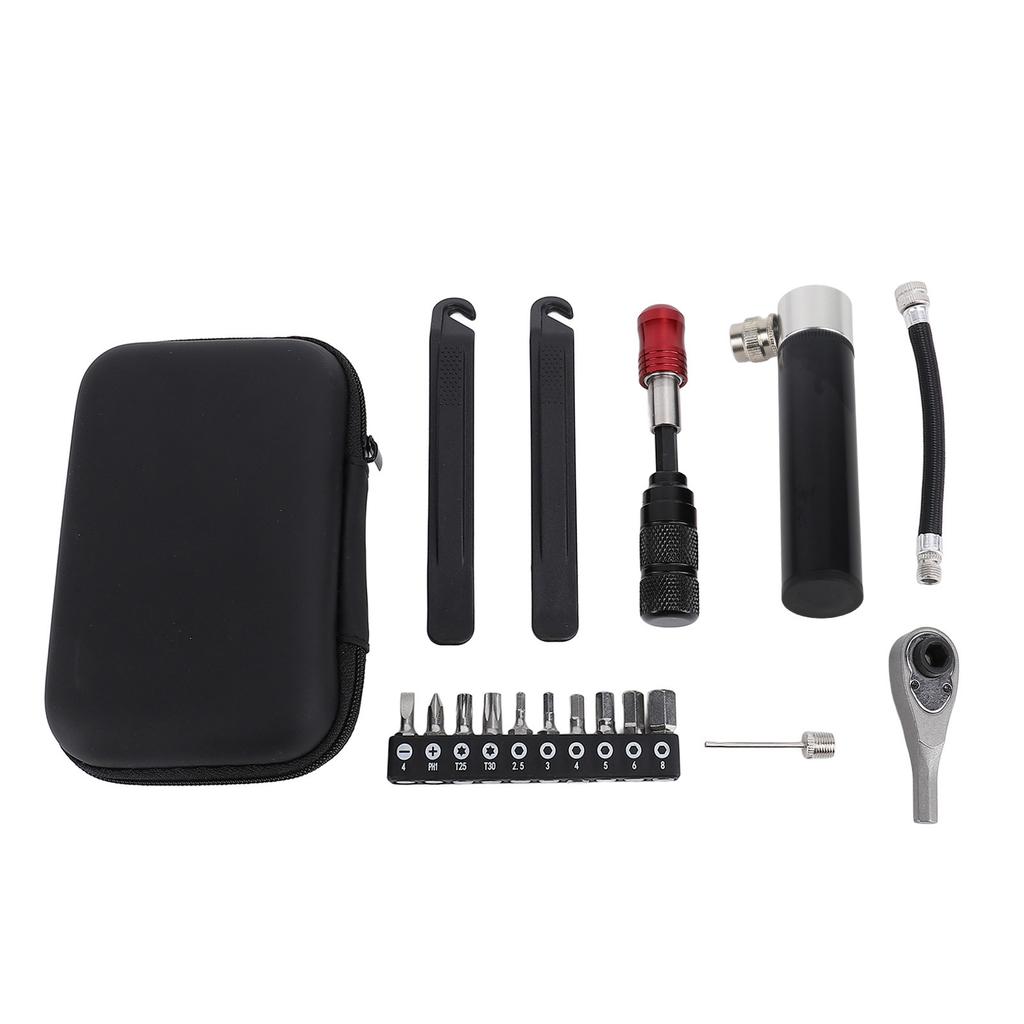 Ratchet Wrench Set Multifunctional Socket Non Slip Handle Screwdriver Bit Tire Pry Bar Combo Tool