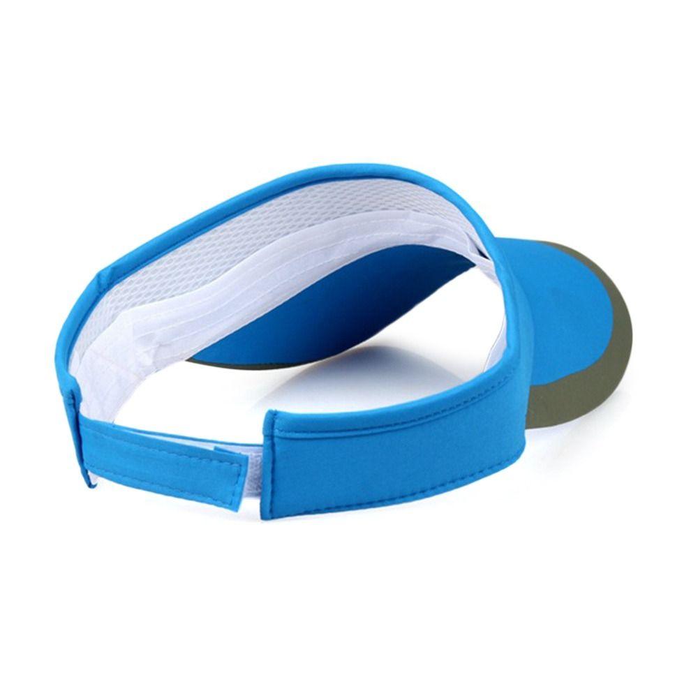 Spring Summer Tennis Golf Running Adjustable Sun Cap Sun Protection Visor Cotton Sunscreen Hat