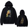 Japanese Anime Demon Slayer Zenitsu Print Hoodie Men Women Harajuku Hoodies Fall Winter Long Sleeves Fleece Hooded