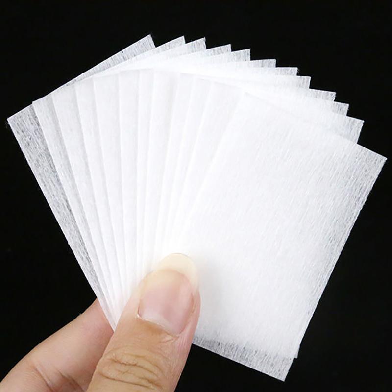 400 шт., хлопковые салфетки для маникюра, педикюра, безворсовые салфетки, очиститель, бумажные подушечки, инструмент