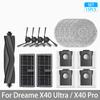 Для Dreame X40 Ultra / X40 Pro Аксессуары Резиновая основная боковая щетка Тряпка для мытья пола Мешок для пыли HEPA-фильтр Робот-пылесос Запасные части