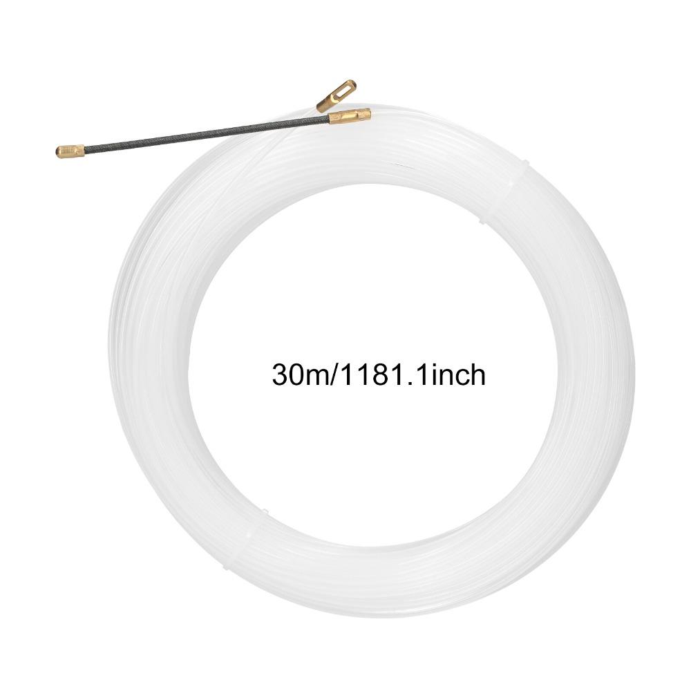 30m Length Cable Pulling Tool 3mm Diameter Wire Threader Tool Fish Tape Wire Puller For DIYers