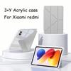 Для Xiaomi Pad 5/6/7/8 Xiaomi Pad 7/7 Pro 2024 11,2 дюйма, и Redmi SE 11''/8,7'' – Акриловый чехол-книжка Y-типа с функцией сна/пробуждения Funda