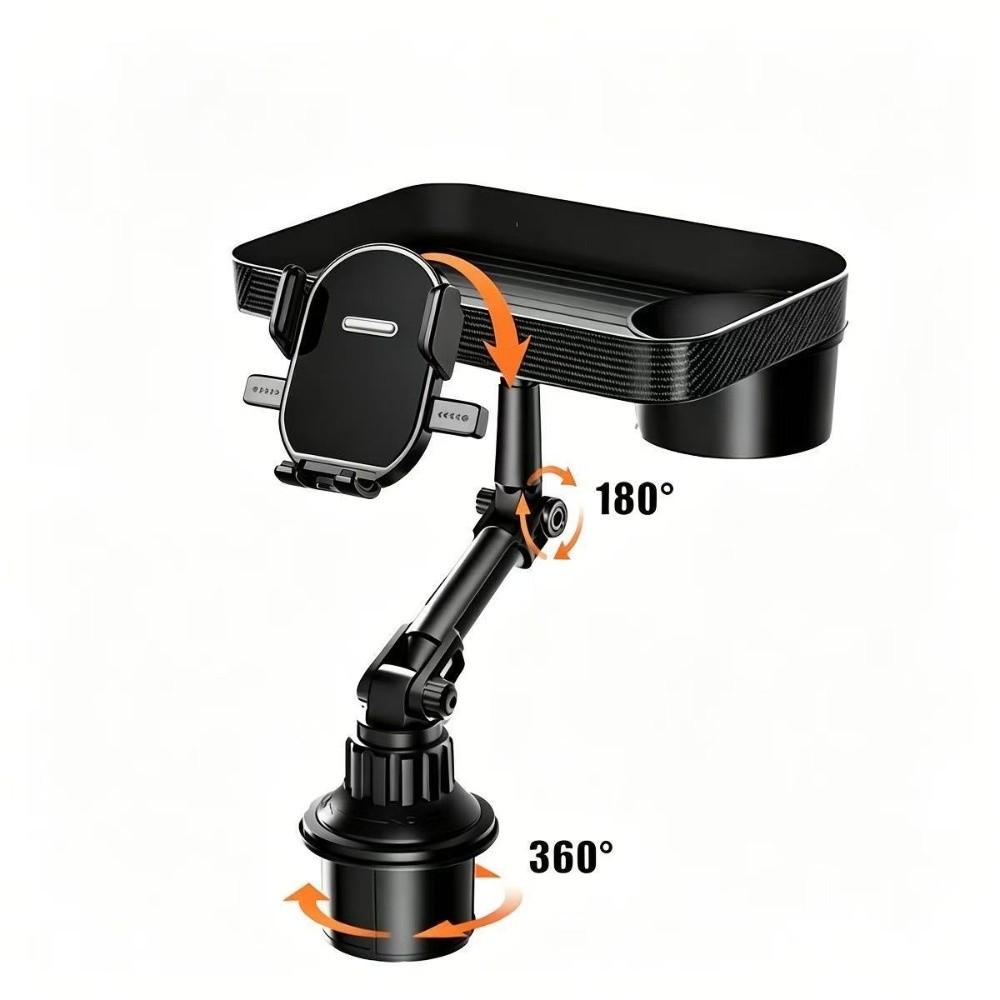 Portable Car Organizer Tray Attachable Storage Rack Car Accessories Car Cup Holder Tray Eating