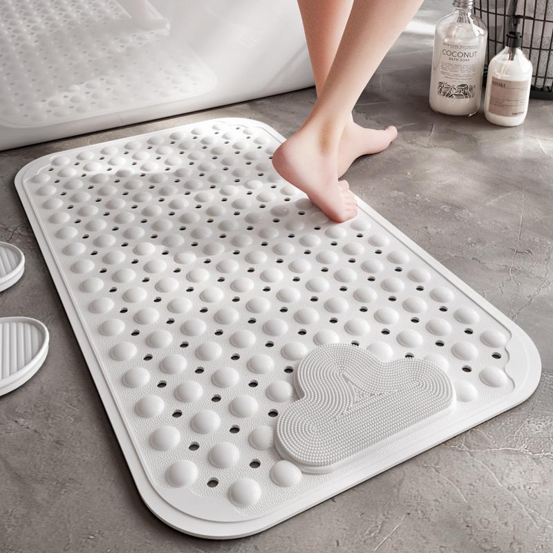 Коврик для ванной DEXI на присоске из ПВХ, нескользящий коврик для ванной комнаты для душа и ванны