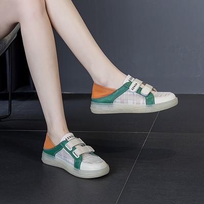 Маленькие белые туфли Повседневные туфли для досок Кожаные туфли для медсестер