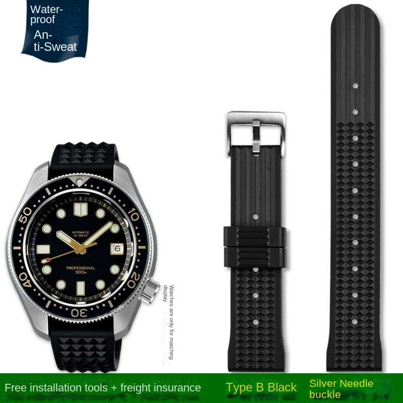 Подходит для Seiko PROSPEX ancestor mm series replica SLA017J1 SLA039J1 силиконовый ремешок для часов 20 мм 22 мм