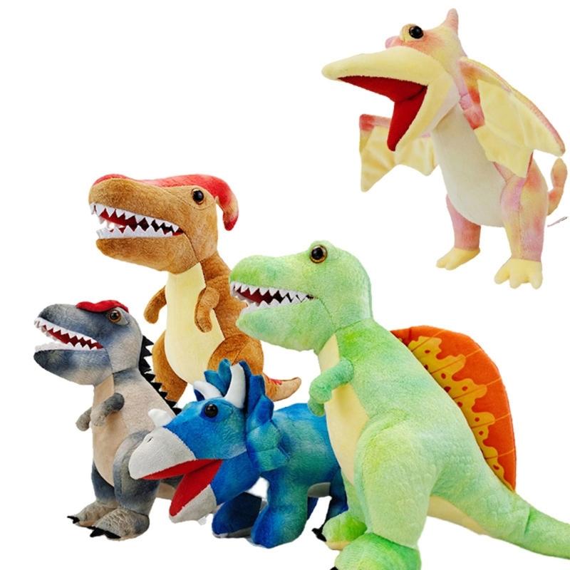 Soft Plush Dinosaur Puppet Doll Toy For Children Educational Role Playing Dinosaur Stuffed Animals Toy for Storytelling