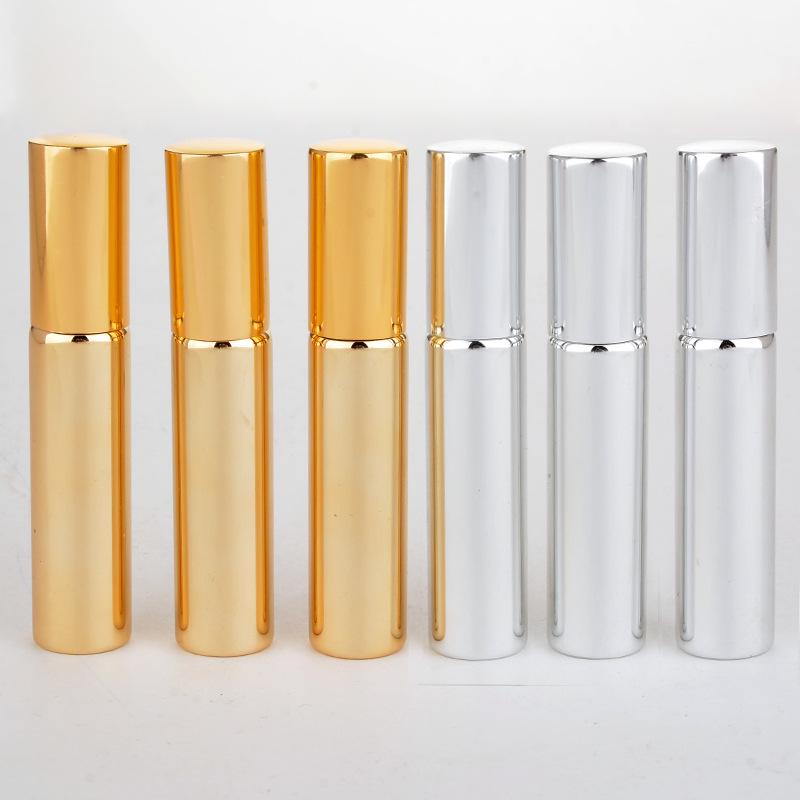 10ml Perfume Sub-bottling Lotion Hydrating Spray Bottle Electroplating UV Glass Tube Spray Bottle