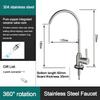 Quick Connector Water Filter Faucet Stainless Steel Drinking Water Faucet  Dishwashing Pool