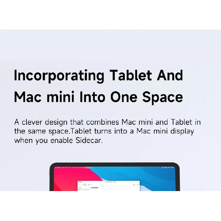 Hagibis Desktop Stand for iPad Pro/Air Mac mini M4/M4 Pro Storage Metal Holder 360° Adjustable Foldable Multifunction Bracket
