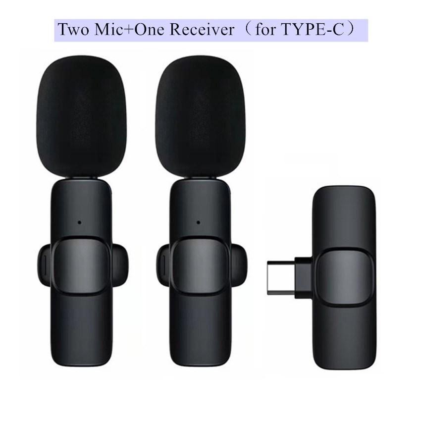 Wireless Lapel Microphone One Tow Two Outdoor Mobile Phone Live Radio High Quality Noise Reduction Lapel Microphone
