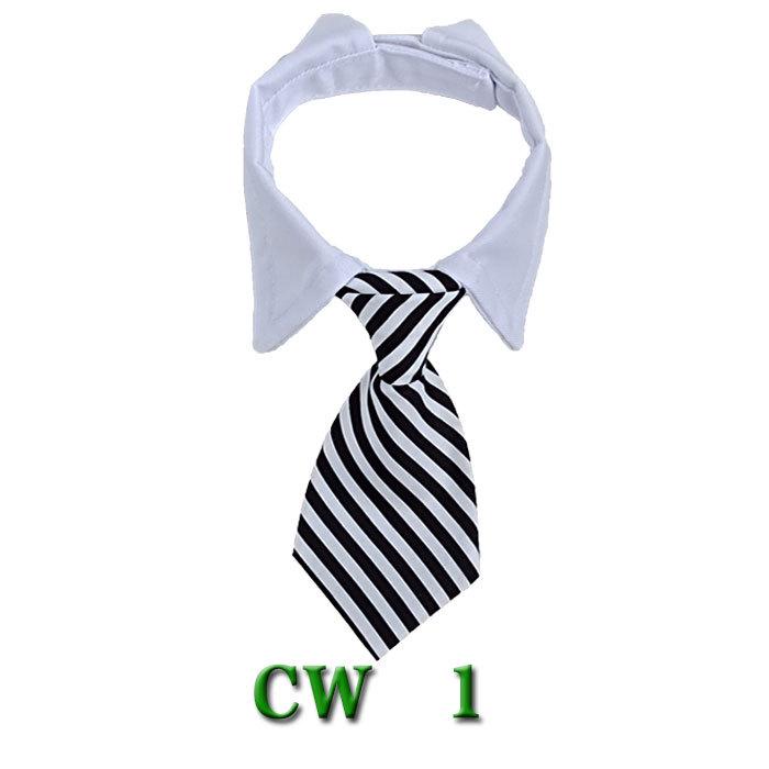 Полосатый ошейник-бабочка и шарф для собак