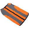 Zipper Closure Pet Dog Clothes Polyester Thin Fabric Night Visible Dog Outfit  Road Safety Travel