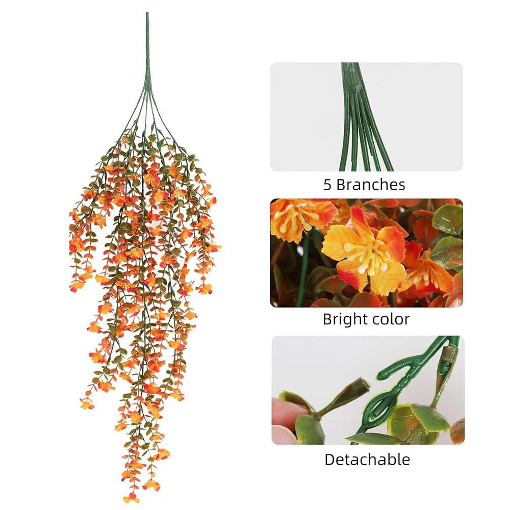 Шелк Искусственный Подвесной Цветок Разноцветный Имитация Растений Лиана Свадебные Сувениры