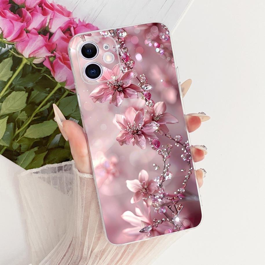 Transparent Case For iPhone 11 Cover New Fashion Flower Butterfly Soft Silicone Slim Bumper For iPhone 11 Pro Max iPhone11 Shell