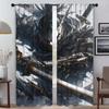 Ghost Warrior Anti-mosquito Curtains for Living Room Partition Shades Halloween Decoration Tulle for Bedroom Blackout Curtain